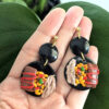 Puerto Rican christmas food earrings