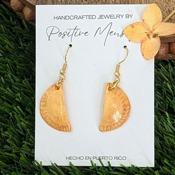 empanada earrings from Puerto rico