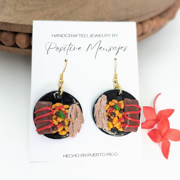 handmade puerto rican christmas earrings