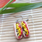 Puerto Rican Hot Dog Earrings