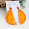 large empanada earrings from puerto rico