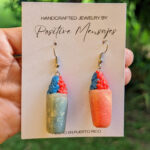 Puerto Rico Flag Inspired Piragua Earrings