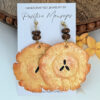 large tostones earrings from Puerto rico