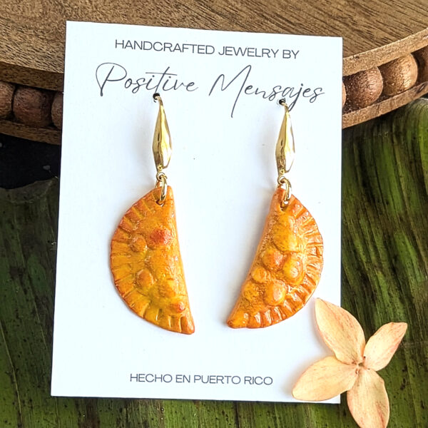 Puerto Rican Empanadilla Frita Earrings - Image 3