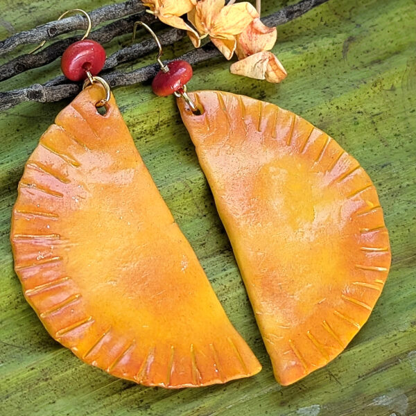 Long Puerto Rican Empanadilla Earrings - Image 2