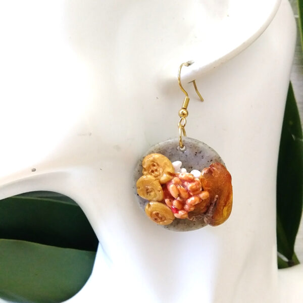 Pork Chops, Rice and Beans Earrings - Image 3