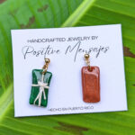 Puerto Rican Pasteles Earrings: Wrapped and Unwrapped