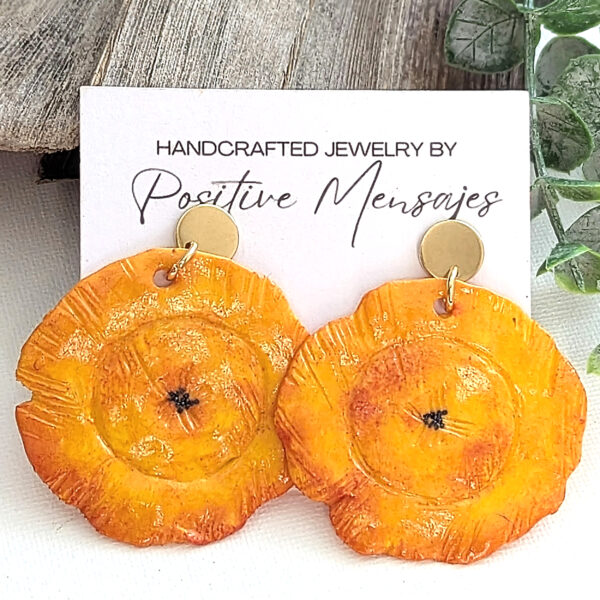 Caribbean Tostones Stud Dangle Earrings - Image 2