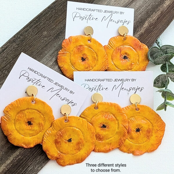 Caribbean Tostones Stud Dangle Earrings