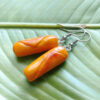 egg roll earrings side view