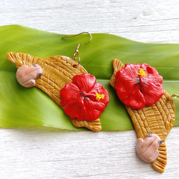 puerto rico pava hat earrings