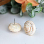 Puerto Rican Pan De Mallorca Stud Earrings