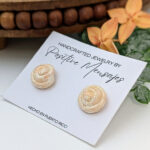 Puerto Rican Pan De Mallorca Stud Earrings