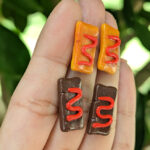 Mini Pasteles Con Ketchup Stud Earrings