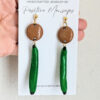 boricua green plantain jewelry on white wall