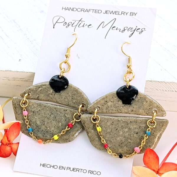 puerto rico rice pot earrings