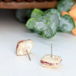 Puerto Rican Pastelillos de Guayaba Stud Earrings