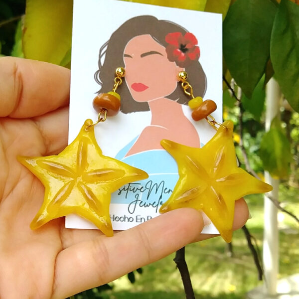 puerto rico carambola earrings