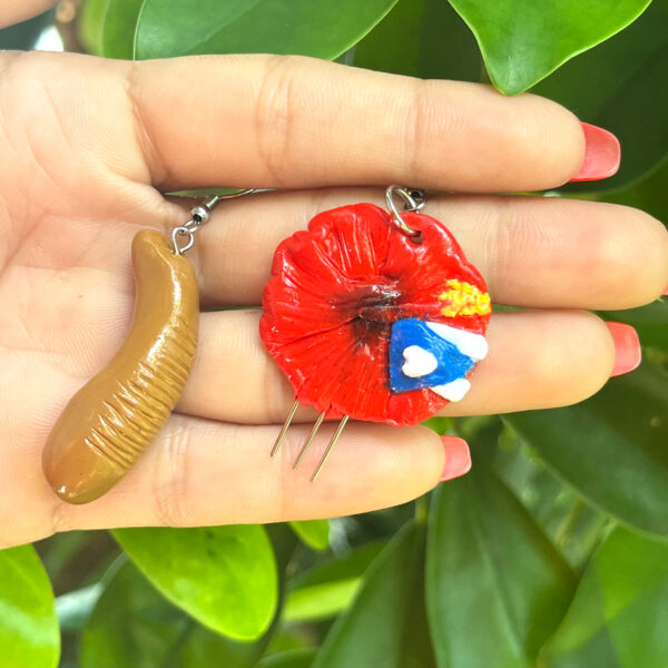 puerto rico flag guiro and scraper on hand