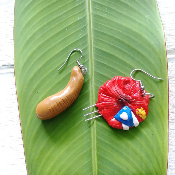 puerto rico flag guiro earrings