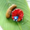 puerto rico flag guiro and scraper earrings