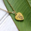 tostones heart chain necklace