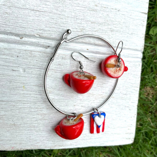 Coquito Earrings and Bracelet Set - Image 5