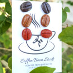 Mini Puerto Rican Coffee Bean Earring Set