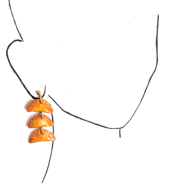 Empanadilla Three Tier Dangle Earrings - Image 4