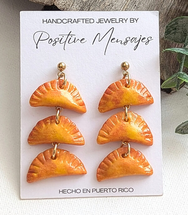 Empanadilla Three Tier Dangle Earrings