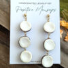 long coconut earrings from Puerto rico