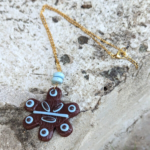taino sun blue necklace