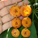 Three Tier Tostones Earrings