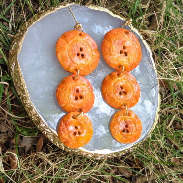 Three Tier Tostones Earrings - Image 5
