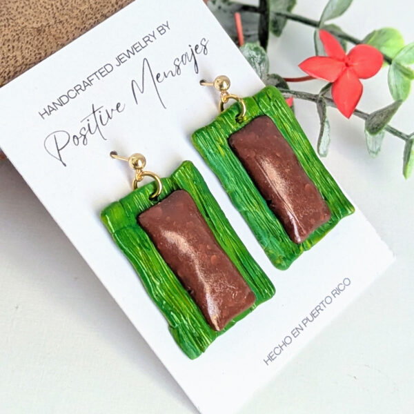 puerto rican pasteles earrings left view