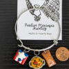 Puerto Rican food bracelet with penny