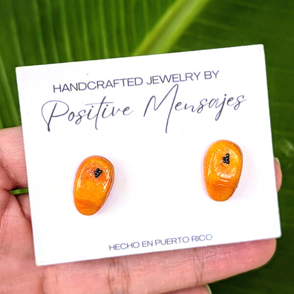 puerto rico mini plantain stud earrings