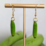 Guineos Verdes Mini Green Banana Earrings