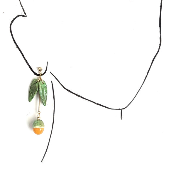 Long Quenepa Puerto Rico Fruit Earrings - Image 4