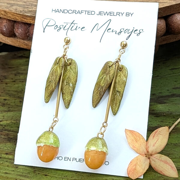 Long Quenepa Puerto Rico Fruit Earrings - Image 2