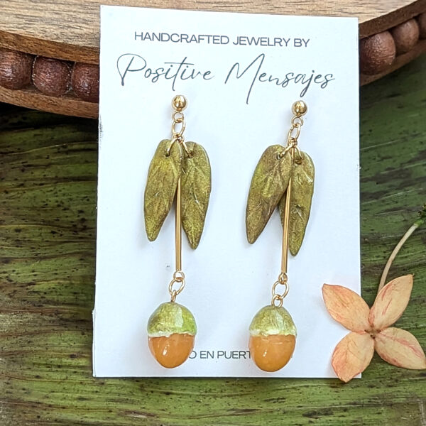 Long Quenepa Puerto Rico Fruit Earrings - Image 6