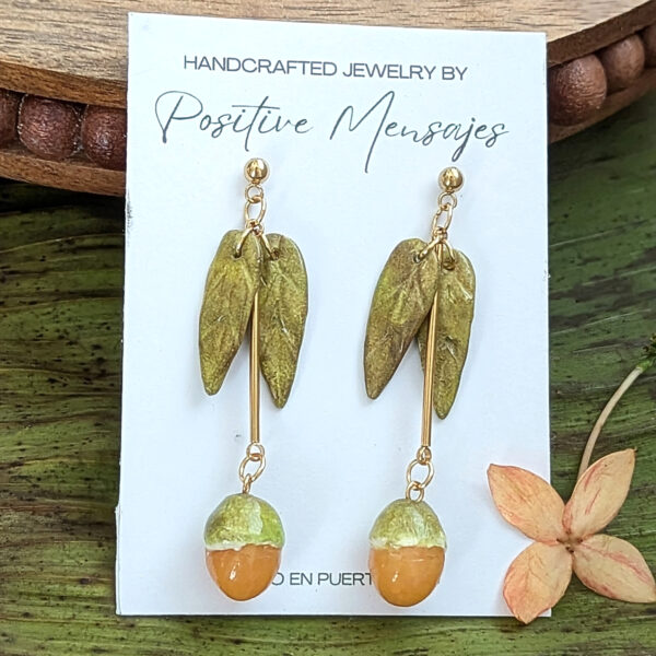 Long Quenepa Puerto Rico Fruit Earrings