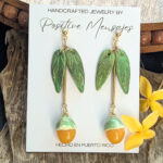Long Quenepa Puerto Rico Fruit Earrings