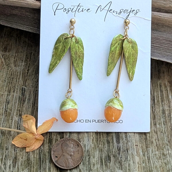 Long Quenepa Puerto Rico Fruit Earrings - Image 5