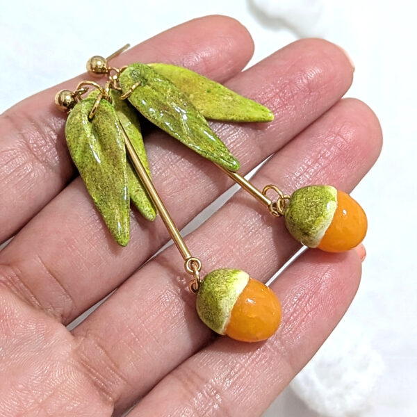 Long Quenepa Puerto Rico Fruit Earrings - Image 4