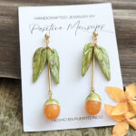 Long Quenepa Puerto Rico Fruit Earrings