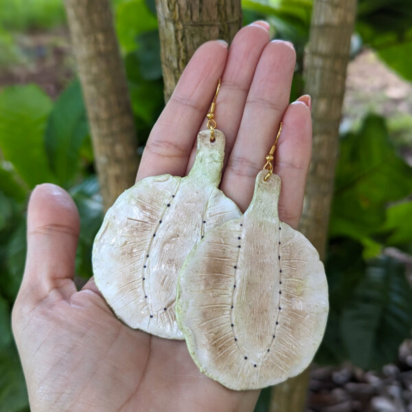 Large Puerto Rico Pana Fruit Earrings - Image 6
