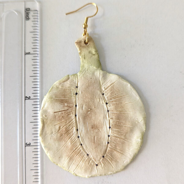 Large Puerto Rico Pana Fruit Earrings - Image 11