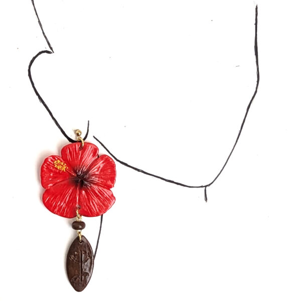 Flor De Maga Taino Earrings With Beads - Image 6