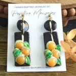 Quenepa Art Rectangle Statement Earrings